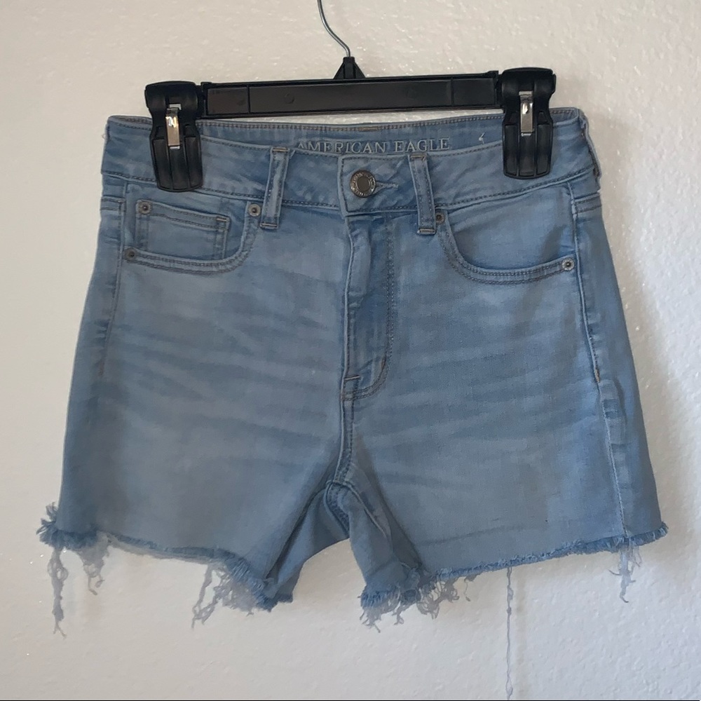 American eagle high rise Shortie Jean short